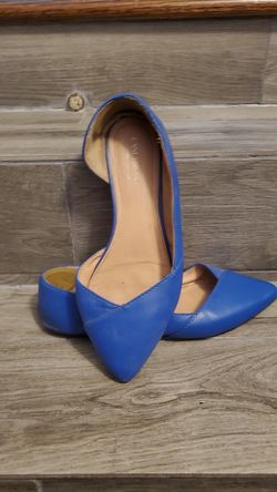 Lane Bryant used size 11 women's blue slip ons