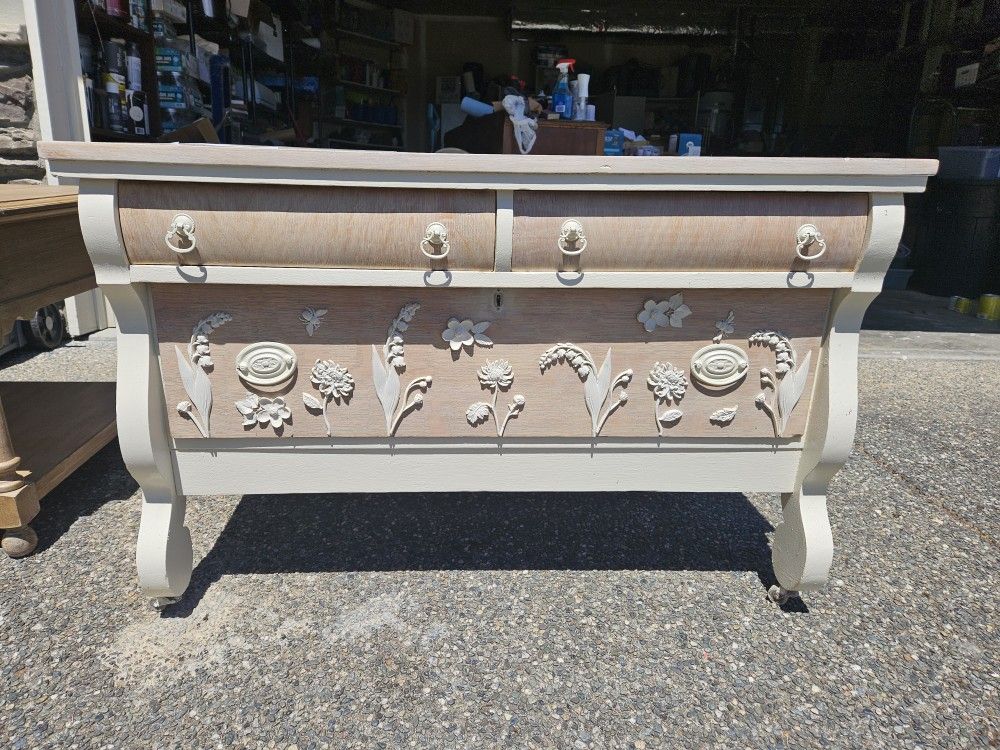 Beautiful Refinished Antique Vintage Dresser