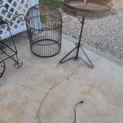 Wrought Iron Bird Cage 