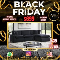 Icloud Modular Sectional Black 🚛😍