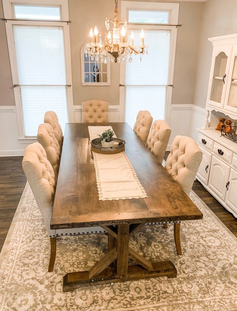 Custom Made Farmhouse Style Dining Tables.