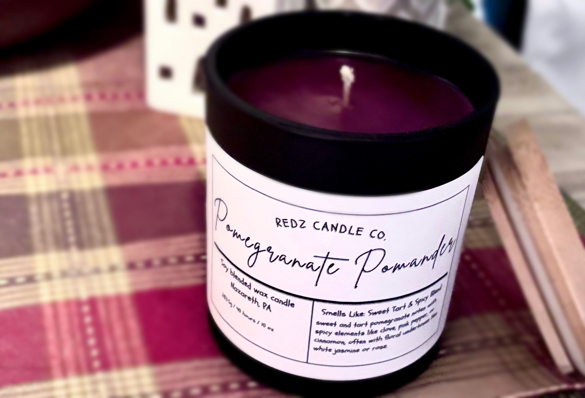 Soy Pomegranate Pomander Candle