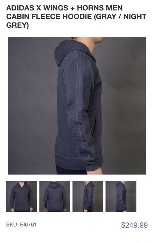 Wings horns cabin store fleece hoodie
