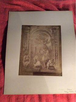 19TH CENTURY ALBUMEN PHOTOGRAPH OF SODOMA PALAZZO PUBLICO SIENA