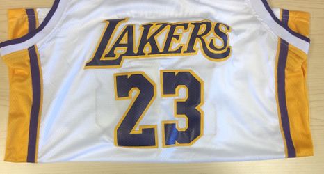 LeBRON JAMES STITCHED LAKERS JERSEY