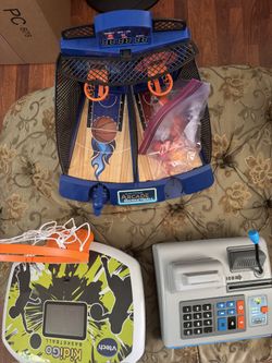 Basketball loop that count, real cash register that calculates,  All 3 Items