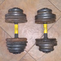 2 x 44lbs Curling Weights 88lbs Total