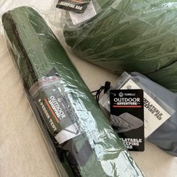 Tent, Sleeping bag & pad *New*
