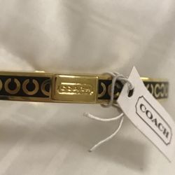 Brand new gold n black COACH bangle