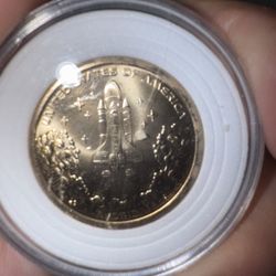 Space Shuttle 1$ Coin Uncirculated