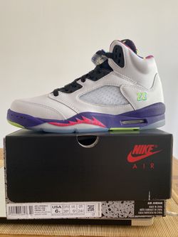 Jordan 5 Ghost Green Bel Air size 6Y
