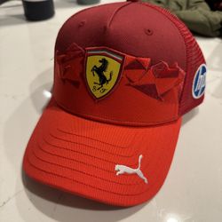 LIMITED EDITION Official Scuderia Ferrari HP F1 Team Puma Hat – Las Vegas Grand Prix Edition