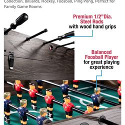 MD Sports Combination Games Multiple Styles Arcade Collection, Billiards, Hockey, Foosball, Ping Pong, Perfect for Family Game Rooms