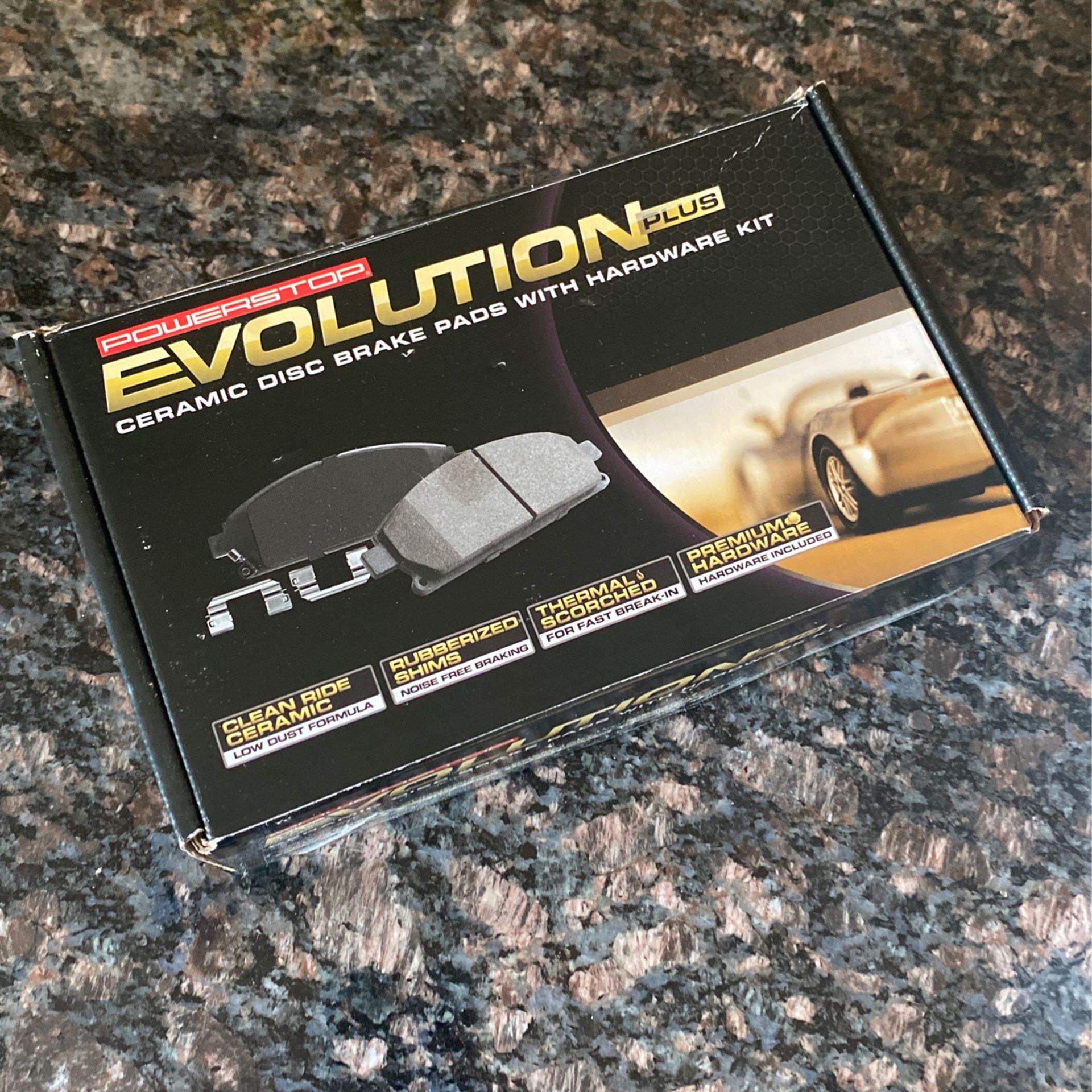 Power stop Evolution Plus Ceramic Disc Brake Pads With Hardware Kit