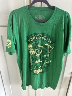 ZERO FOXTROT T-Shirt Mens Skull Irish St Patrick's Day Green Lucky