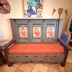 Mexican Wooden Bench 