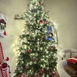 Christmas Tree For Sale With Attached Lights