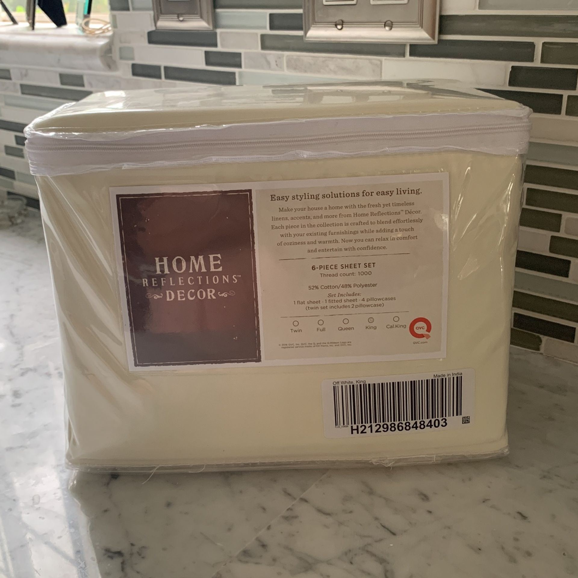 New Ivory King Size Sheet Set 