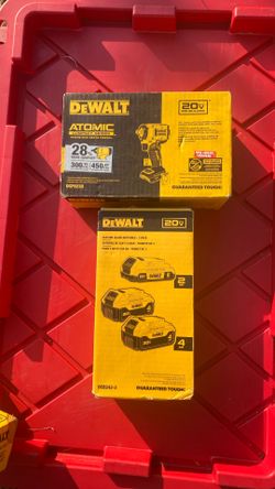 Dewalt Compact Impact Wrench. 3/8 And. Batteries. DCB243-3