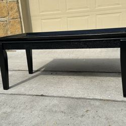 Glossy Black Wood 4ft. X 2 Ft Coffee Table 