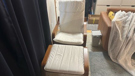 Ikea chair and foot rest