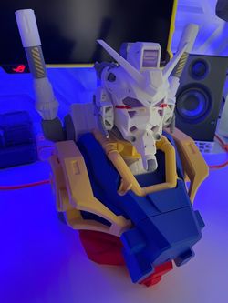 Gundam RX-78 (GQuuuuuux) 3D Printed Bust Figure
