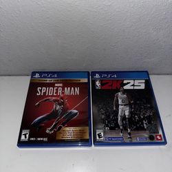 NBA 2k25/Spiderman PS4 Both For Price Of One 