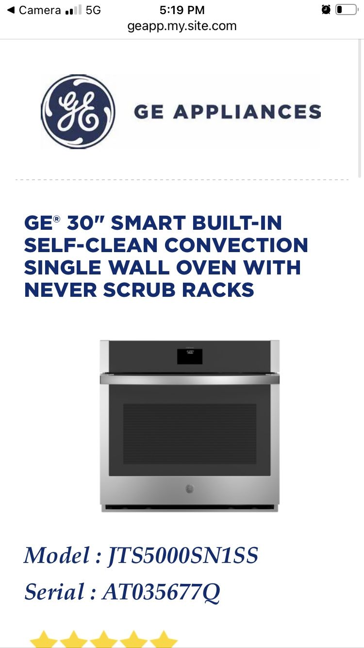 Single Wall Oven
