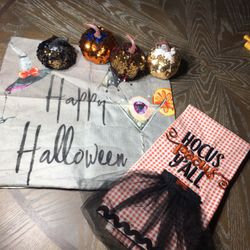 Hocus Pocus J’ALL  By Cynthia Rowley  Plus New Pillow Cover And Pumpkins 