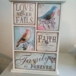 Love Never Fails Bird Cabinetry Can Be Used For Jewelry Box