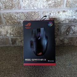 Asus Gaming Mouse, ROG Spatha X - PC Gaming, Brand New, Used One Time Only, All Accessories And Box Included 