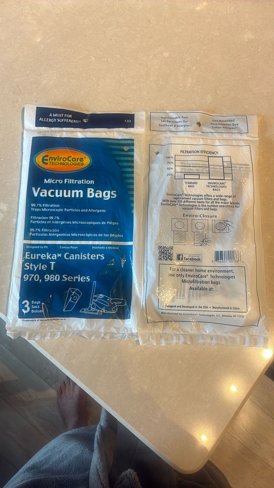 Vacuum Bags Eureka Style T