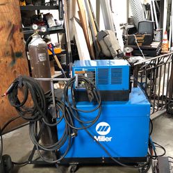 Miller Dialarc HF welder W/ Coolmate 3, foot pedal and accessories