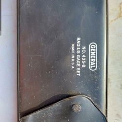 General No. 435-b Radius Gage Complete Set Stainless Steel 24 PC Made in USA