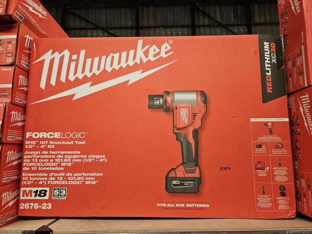 Milwaukee M18 10T Knockout Tool 1/2" 4" Kit