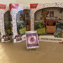 Pokemon TCG 151 Poster Collection Box