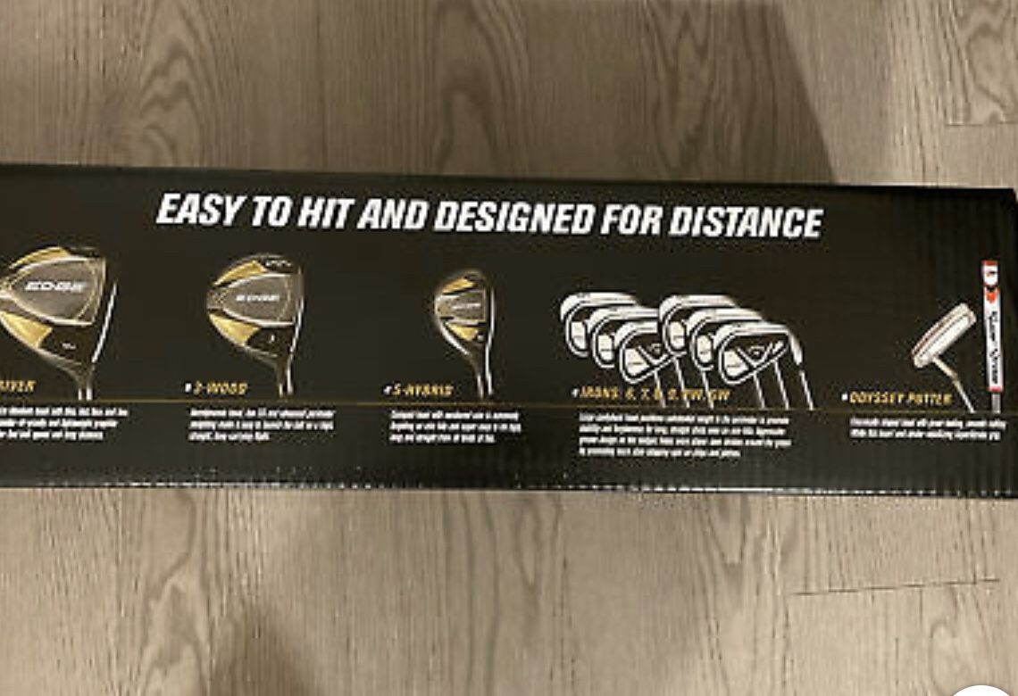 Callaway EDGE 10-Piece Men's Golf Club Set 10.5 Stiff Flex Right Handed 2021 ⛳️