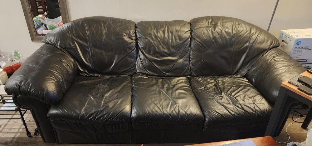 Leather Couches For Sale Total $100 For Sale