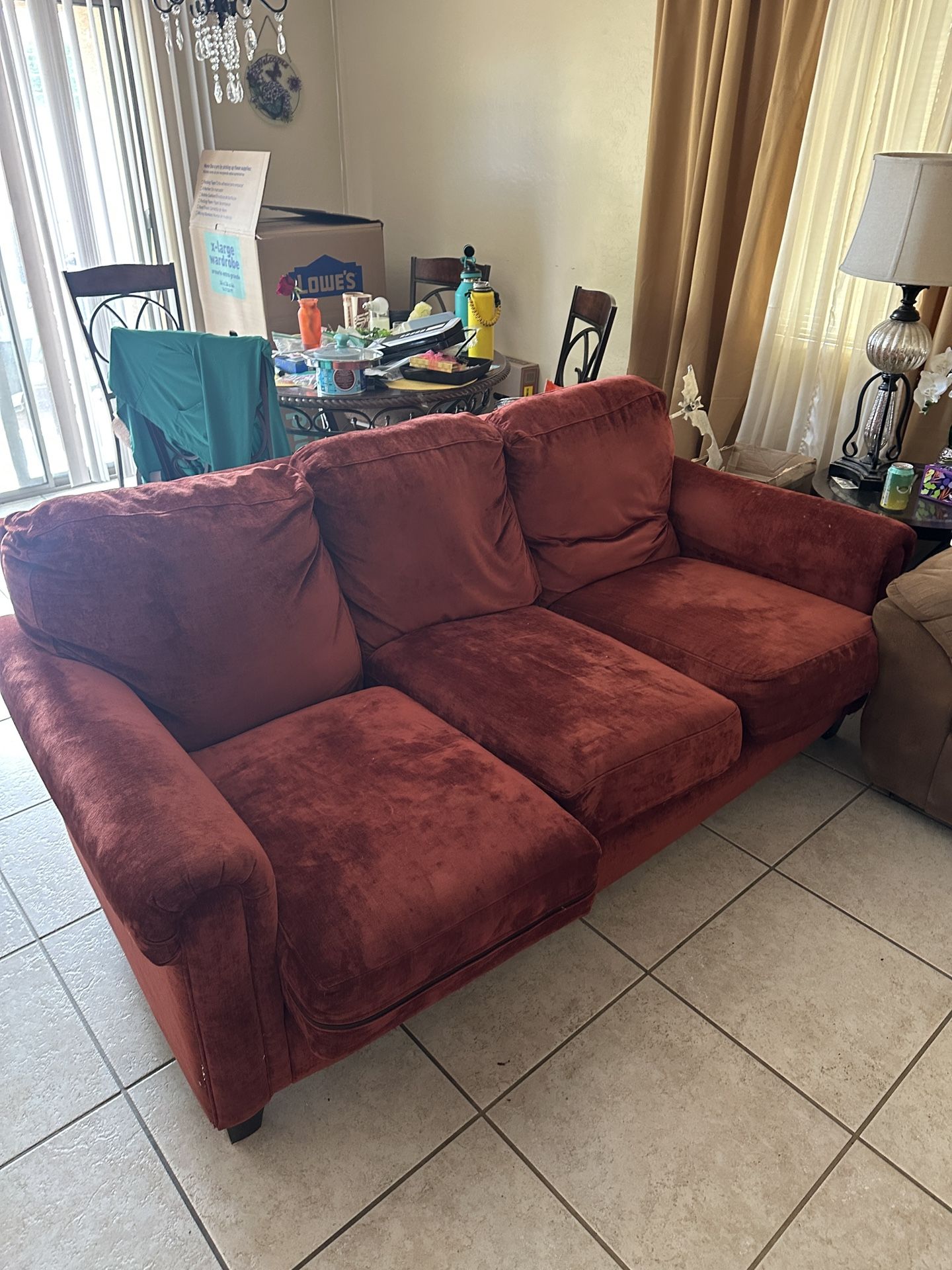FREE Red Velvet Couch