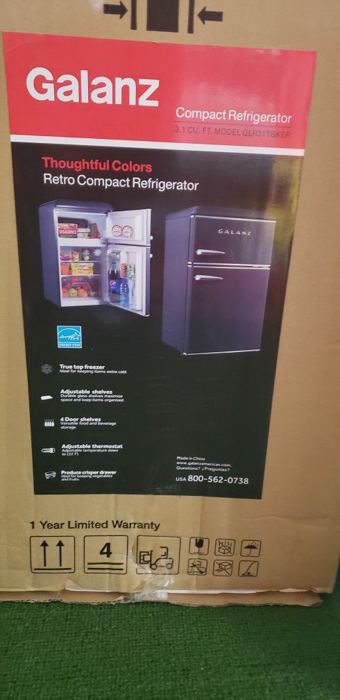 New Retro Compact Refrigerator Still In The Box
