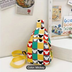 1 Disney plaid pattern crossbody bag.