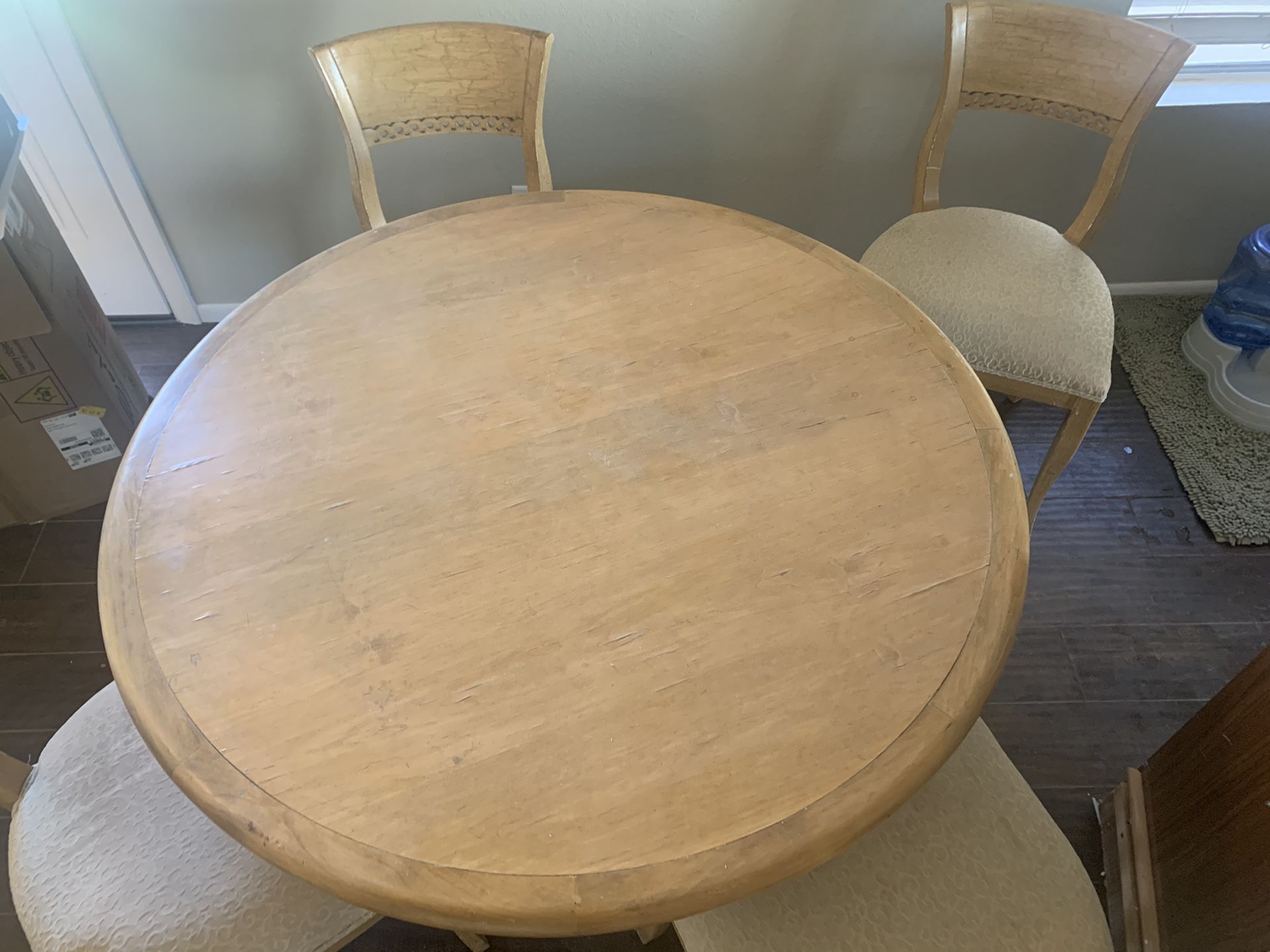 Shabby Chic Breakfast / Dining Table with 4 Chairs