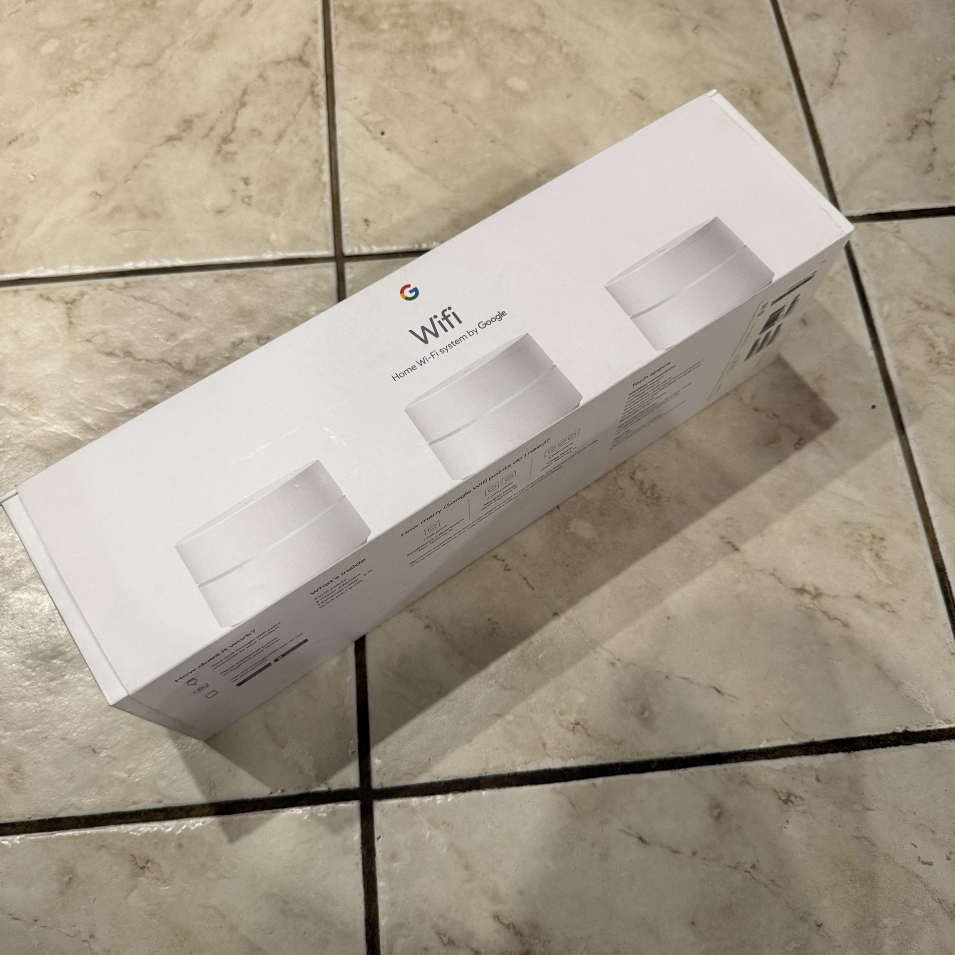 Google Wifi - AC1200 - Mesh WiFi System - Wifi Router - 4500 Sq Ft Coverage - 3 pack