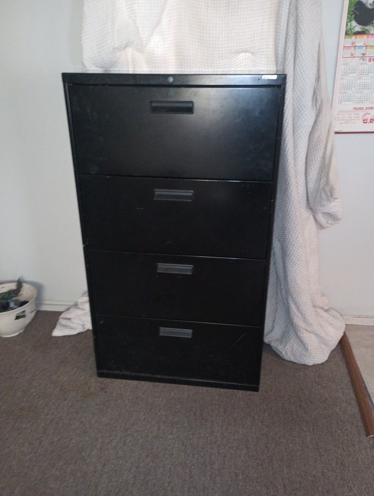 Black Filing Cabinet