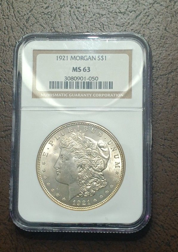 1921 P Morgan Dollar MS 63 NGC Silver $1 Unc 