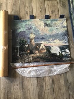 Thomas Kincaid Tapestry on Canvas