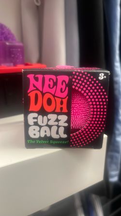 Needoh fuzz ball velvet squeeze