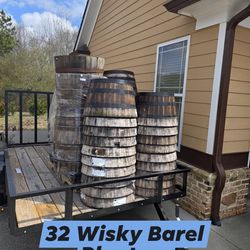 Whiskey barrel planters