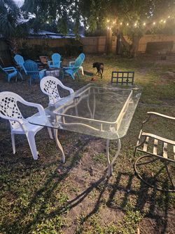 Outside Glass Table