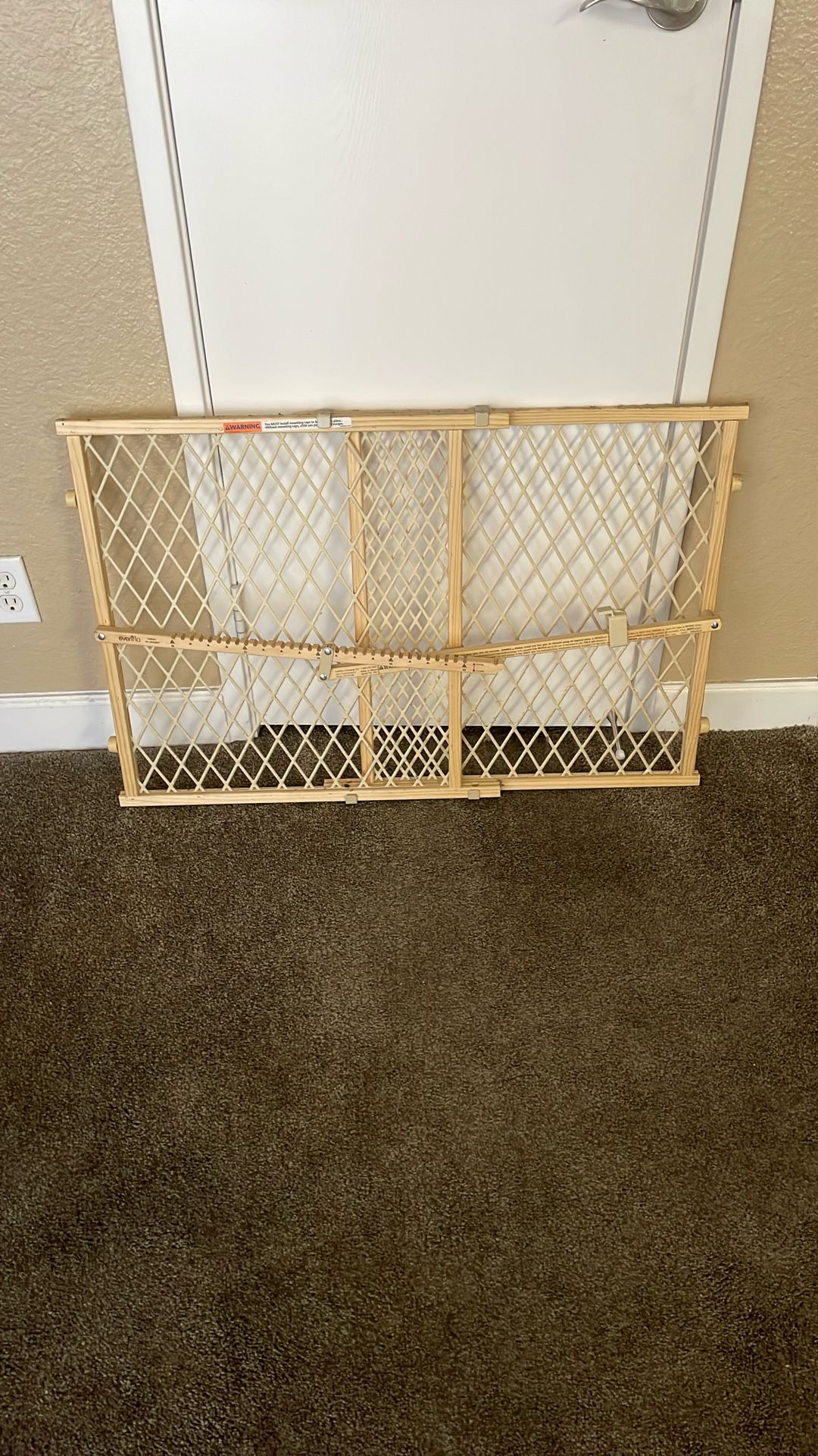 Wooden Gate, XL Dog Crate, Dog Camera